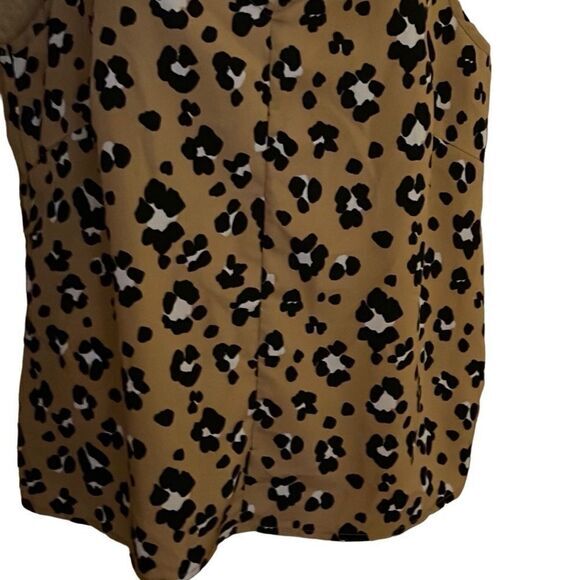 Thakoon Collective women’s cami Size 14 animal print slip tank boho V-Neck - Picture 4 of 8